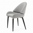Krzesło tapicerowane Bergamo jasnoszare