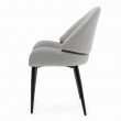 Krzesło tapicerowane Bergamo jasnoszare