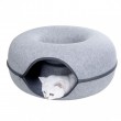 Legowisko donut tunel szare