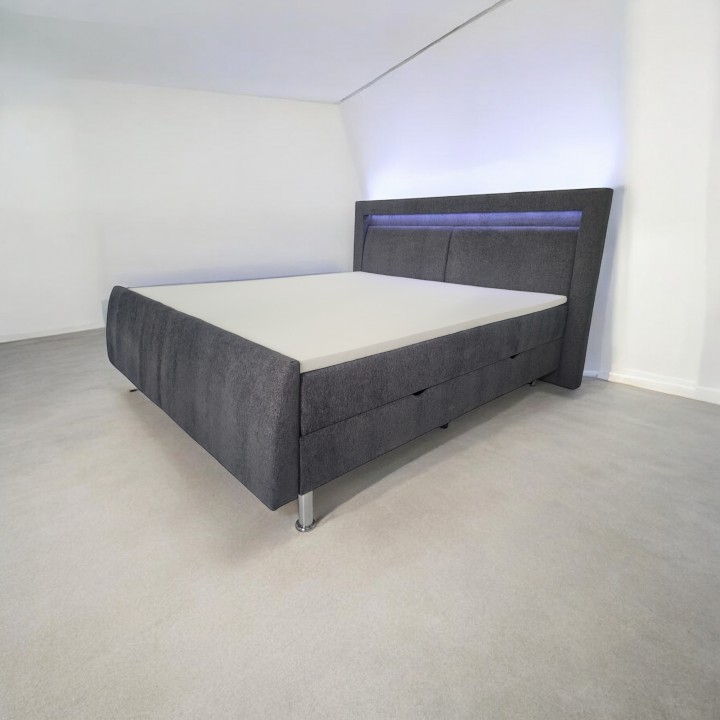 Łóżko kontynentalne z pojemnikiem Luna Premium 120x200