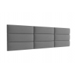 Panel ścienny tapicerowany prostokątny 15x70 Magic Velvet 2241 szary