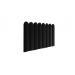 Panel ścienny tapicerowany płotek zaokrąglony 20x80 Magic Velvet 2219 czarny