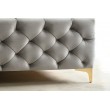 Łóżko tapicerowane z pojemnikiem w stylu glamour Nemo 160x200