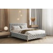 Łóżko tapicerowane z pojemnikiem w stylu glamour Nemo 200x200