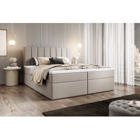 Łóżko kontynentalne z pojemnikiem Bursa bez zanóżka 140x200 A03