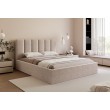 Łóżko tapicerowane z pojemnikiem Paros slim 2 200x200 A03 beżowe