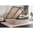 Łóżko tapicerowane z pojemnikiem Paros slim 8 200x200 boucle beżowe