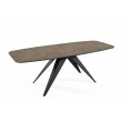 Prostokątny stół rozkładany Ferro 180 Egger dark grey chicago concrete abs