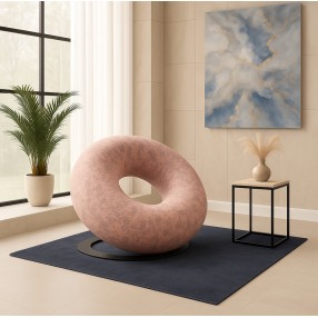 Fotel wypoczynkowy Donut różowy