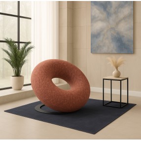 Fotel wypoczynkowy Donut ceglasty
