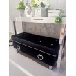 Skrzynia tapicerowana z pojemnikiem glamour kołatka 120x40