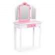 Toaletka dla dziewczynki potrójne lustro różowa