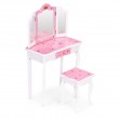 Toaletka dla dziewczynki potrójne lustro różowa