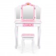 Toaletka dla dziewczynki potrójne lustro różowa