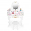 Toaletka dla dziewczynki z lustrem i akcesoriami biała