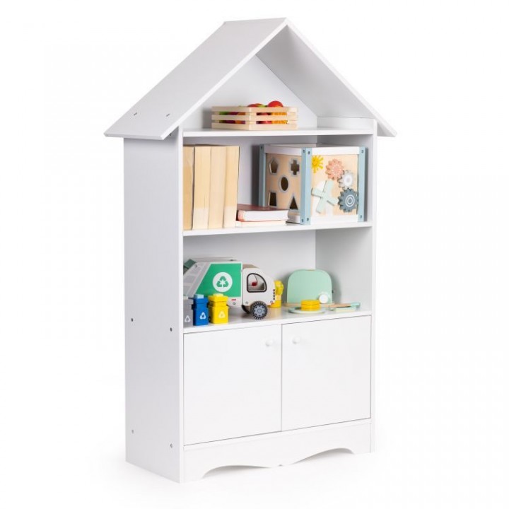 Regał szafka dla dzieci w kształcie domku biała