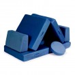 Sofa modułowa składana dla dzieci DIY 8 niebieska