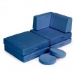 Sofa modułowa składana dla dzieci DIY 8 niebieska