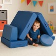 Sofa modułowa składana dla dzieci DIY 8 niebieska
