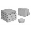 Sofa modułowa składana dla dzieci DIY 8 szara