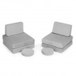 Sofa modułowa składana dla dzieci DIY 8 szara