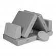 Sofa modułowa składana dla dzieci DIY 8 szara