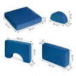 Sofa modułowa składana dla dzieci 2 osobowa DIY 10 niebieska