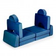 Sofa modułowa składana dla dzieci 2 osobowa DIY 10 niebieska