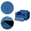 Fotel modułowy składany dla dzieci DIY 8 niebieski