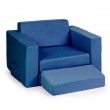 Fotel modułowy składany dla dzieci DIY 8 niebieski