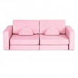 Sofa modułowa składana dla dzieci 2 osobowa DIY 10 różowa