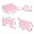 Fotel modułowy składany dla dzieci DIY 8 różowy