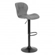 Hoker tapicerowany obrotowy z regulacją wysokości Vero ekoskóra szara