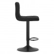 Hoker tapicerowany obrotowy z regulacją wysokości Brot czarny