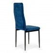 Zestaw 4 krzeseł tapicerowanych Modern granatowe