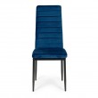 Zestaw 4 krzeseł tapicerowanych Modern granatowe