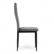 Zestaw 4 krzeseł tapicerowanych Modern szare