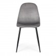 Zestaw 4 krzeseł tapicerowanych Lilo szare