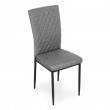 Zestaw 4 krzeseł tapicerowanych Tuto szare