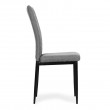 Zestaw 4 krzeseł tapicerowanych Tuto szare