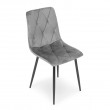 Zestaw 4 krzeseł tapicerowanych Pik szare