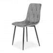 Zestaw 4 krzeseł tapicerowanych Pik szare
