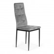 Zestaw 4 krzeseł tapicerowanych Titto szare
