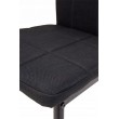 Zestaw 4 krzeseł tapicerowanych Tufalo czarne