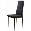 Zestaw 4 krzeseł tapicerowanych Tufalo czarne
