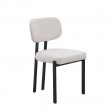 Krzesło tapicerowane Kelis czarne