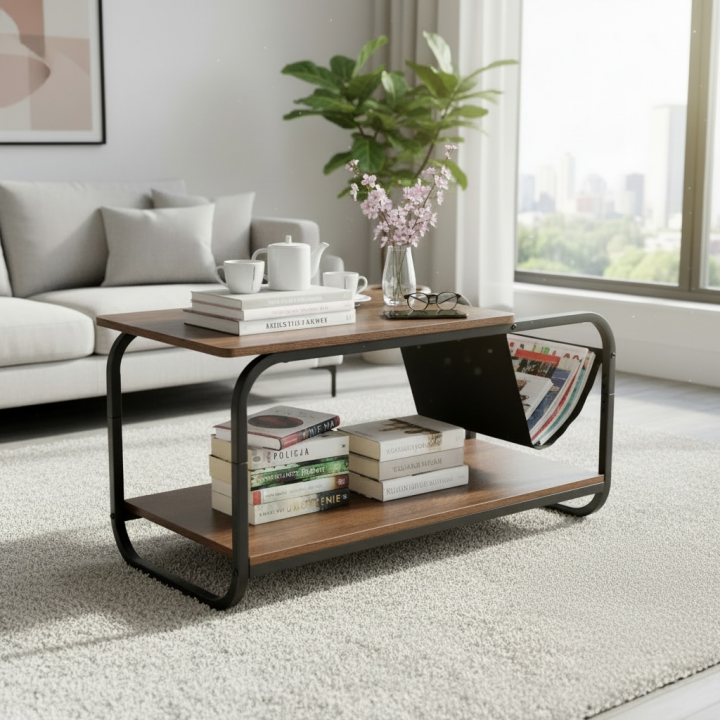 Prostokątny stolik kawowy Tolen