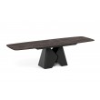 Prostokątny stół rozkładany Prisma 180 czarna podstawa