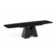 Prostokątny stół rozkładany Prisma 200 czarna podstawa