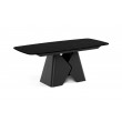 Prostokątny stół rozkładany Prisma 200 czarna podstawa